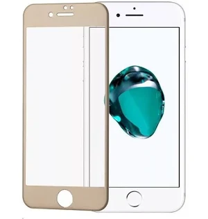 Folie protectie PET (plastic) pentru Apple iPhone 7/8/SE2, acoperire inclusiv margini, aurie