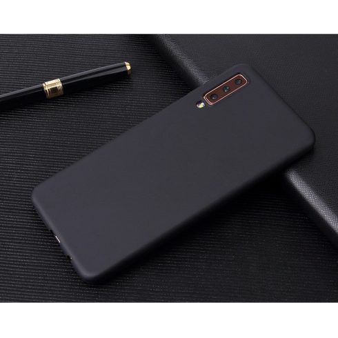 Husa Samsung Galaxy A80 Matt TPU, silicon moale, negru 2