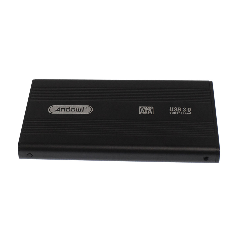 Carcasa rack extern Andowl QY-S3.0, USB 3.0, compatibil 2.5 inch HDD, 5 Gbit/s, aluminiu, cablu si husa Incluse 2