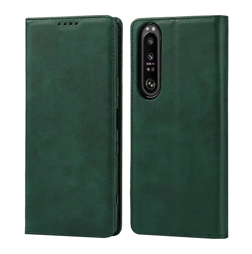 Husa Samsung Galaxy A15, Elegant Book Case, inchidere magnetica, verde 2