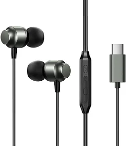 Casti audio Type-C Joyroom JR-EC06, In Ear, 1.2 m, Mic & Volume Key, HiFI, gri