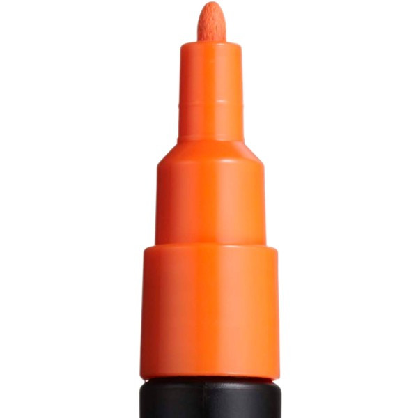 Marker UNI Posca portocaliu PC-3M, varf rotund, 0.9-1.3mm 2