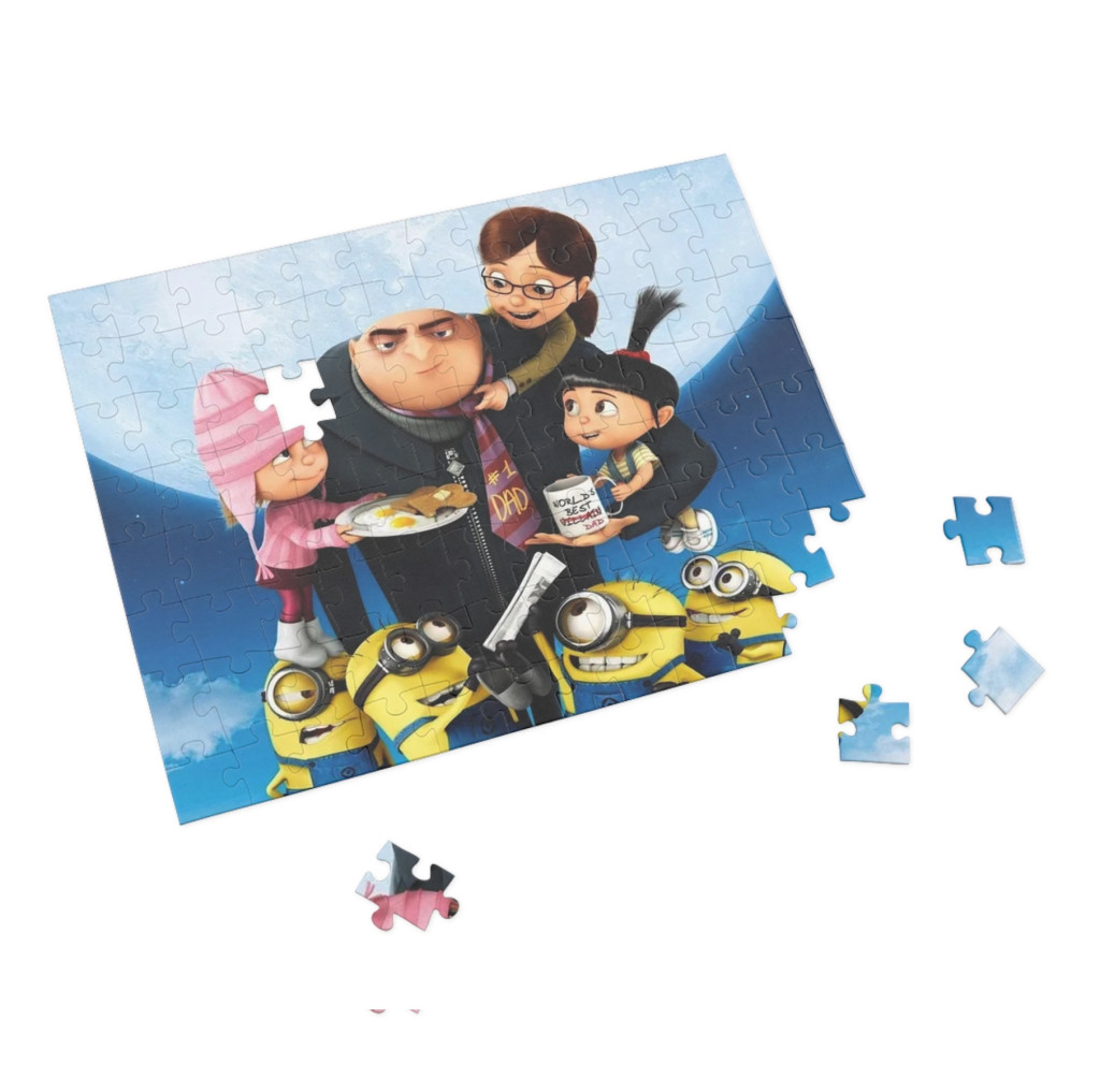 Puzzle 80 piese, 20 x 15 cm, personaje Minions, model 10 2