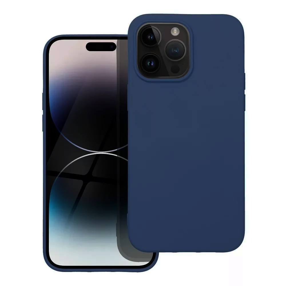 Husa Apple iPhone 16 Pro, Luxury Silicone, catifea in interior, albastra 2