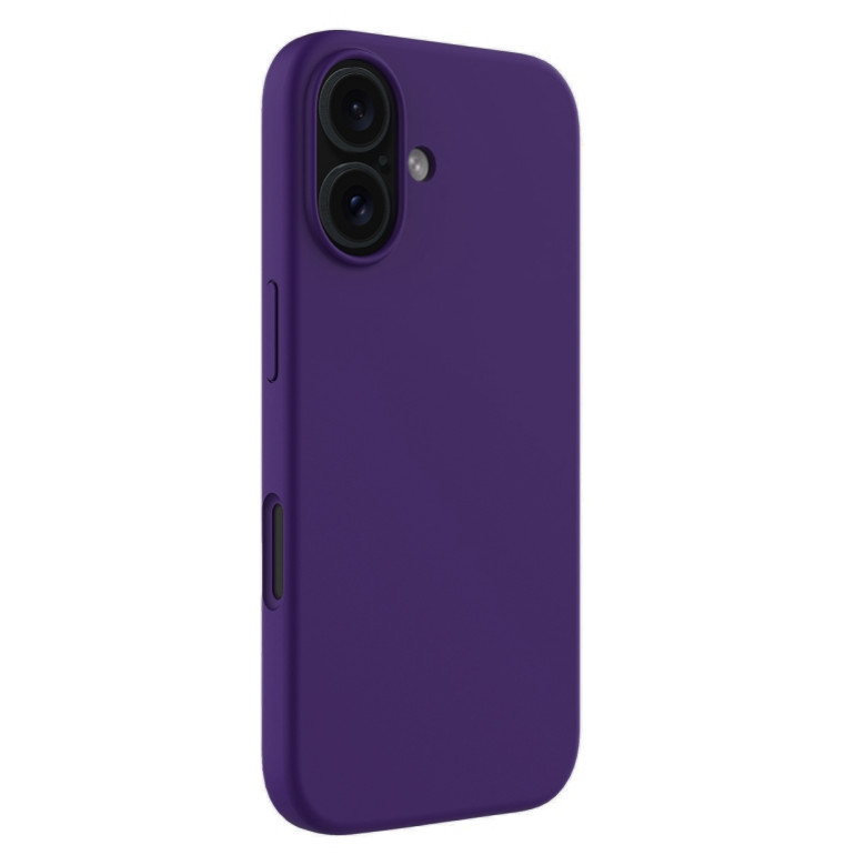Husa Apple iPhone 16 Plus, Luxury Silicone, catifea in interior, indigo 2