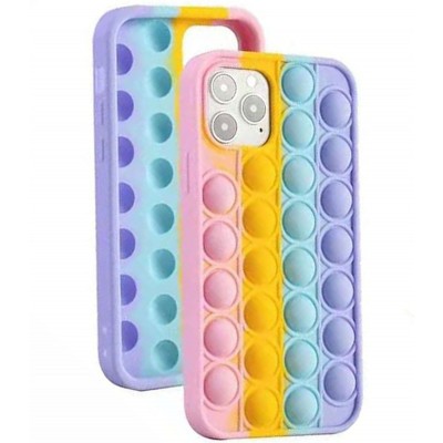 Husa antistres Pop It! pentru Apple iPhone 12 Pro, multicolora, model 1 3