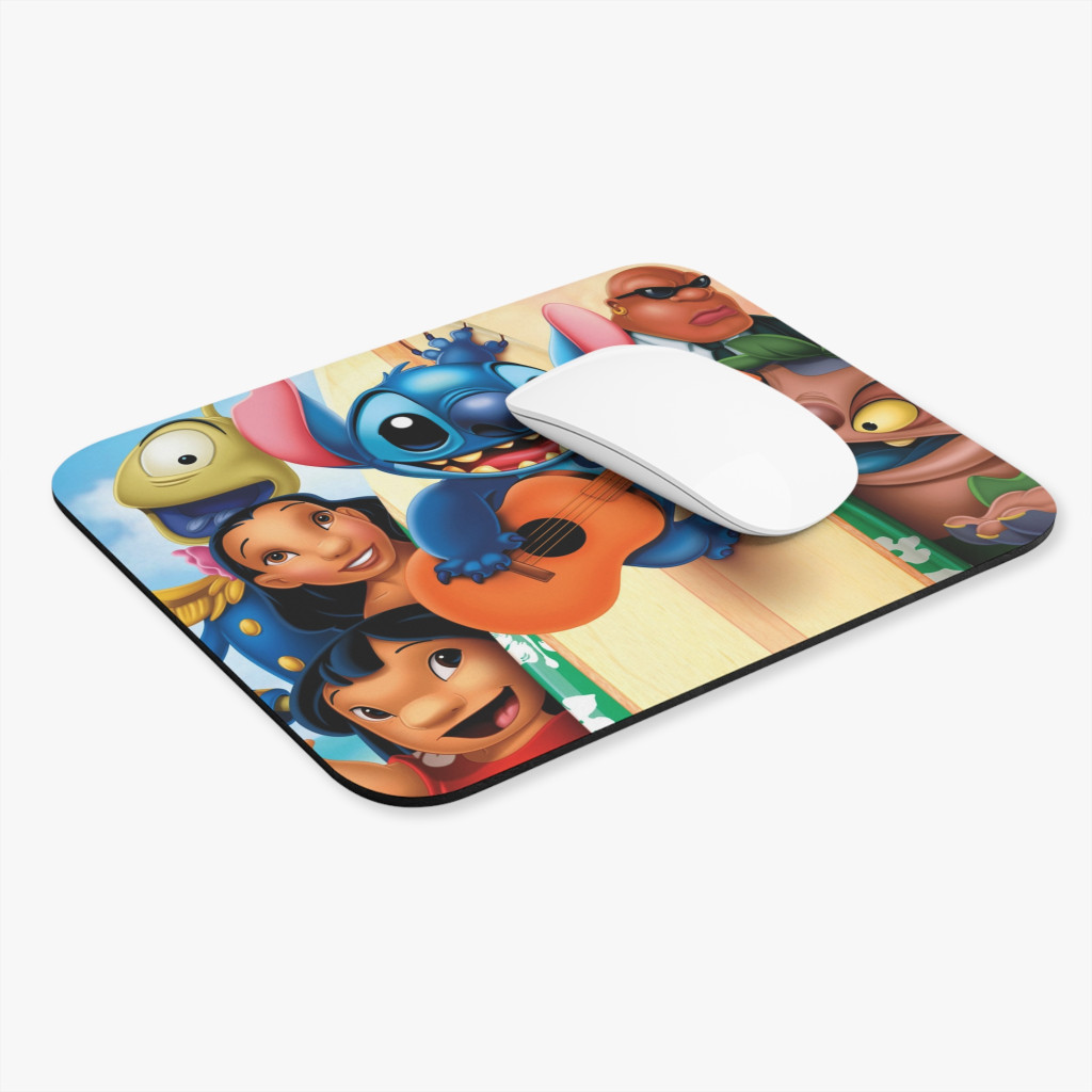 Mousepad personalizat, design Stitch playing on guitar, 22 x 18 cm 2