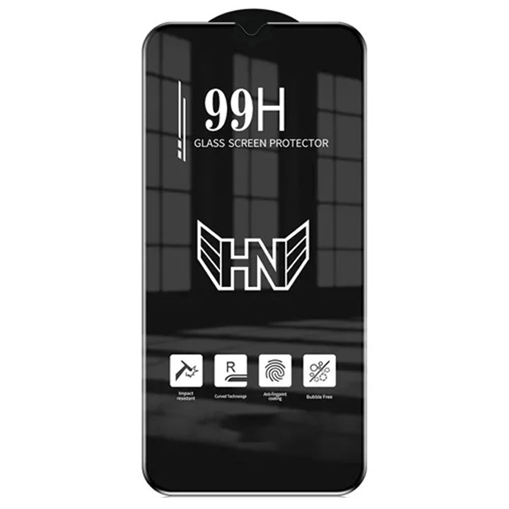 Folie sticla Oppo A15 / A15s / A16 / A17 / A31 / A53s 5G / A77s / A97 / A57s / A57e / A58 5G / A78 5G, Full Glue 99H, ESD, premium, margini negre