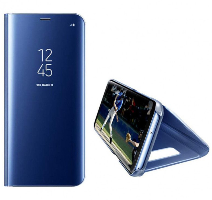 Husa Huawei Mate 20 Mirror Clear View, albastra 2