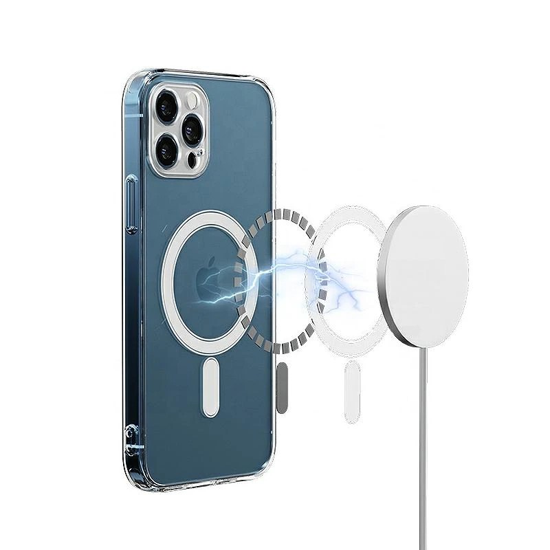 Husa de protectie Apple iPhone 12 Pro, compatibila MagSafe, transparenta 2