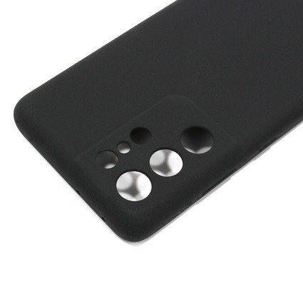 Husa Samsung Galaxy S21 Ultra Luxury Silicone, protectie camere, catifea in interior, neagra 2