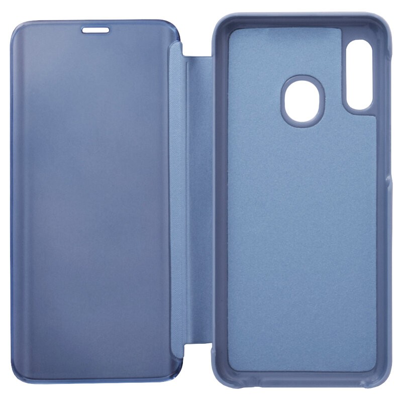 Husa Huawei Y5P, Mirror Clear View, albastra 2