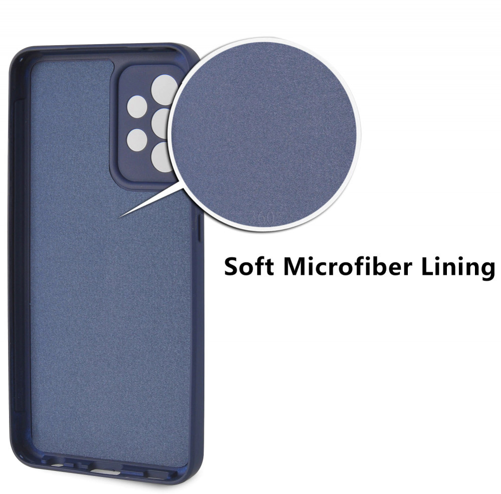 Husa Samsung Galaxy A72, Luxury 360° (fata + spate), catifea in interior, protectie camere, neagra 3