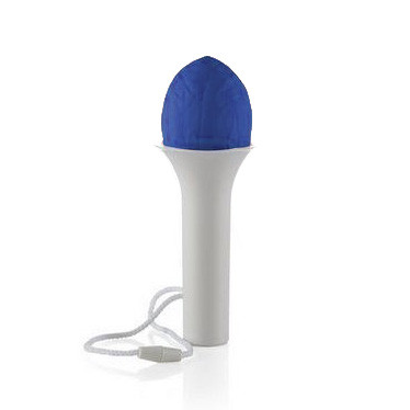 Balon cu adaptor umflare/dezumflare Samballoon, reutilizabil, sunet maracas samba, albastru 2