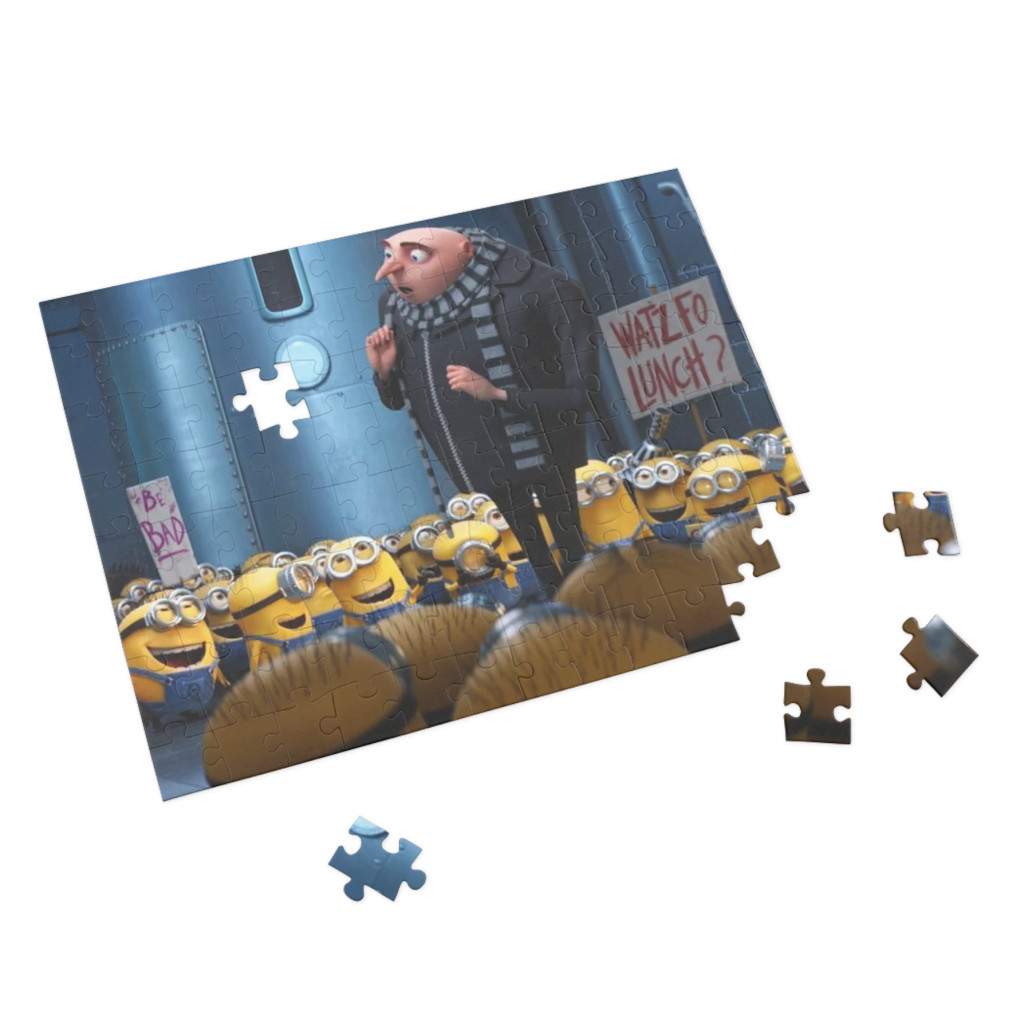 Puzzle 80 piese, 20 x 15 cm, personaje Minions, model 4 2