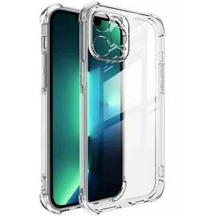 Husa Apple iPhone 14 Pro Max TPU transparent, intarituri in colturi, grosime 1,5 mm