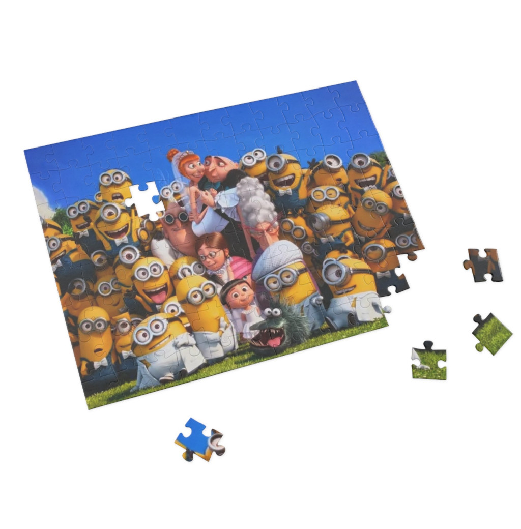 Puzzle 80 piese, 20 x 15 cm, personaje Minions, model 5 2