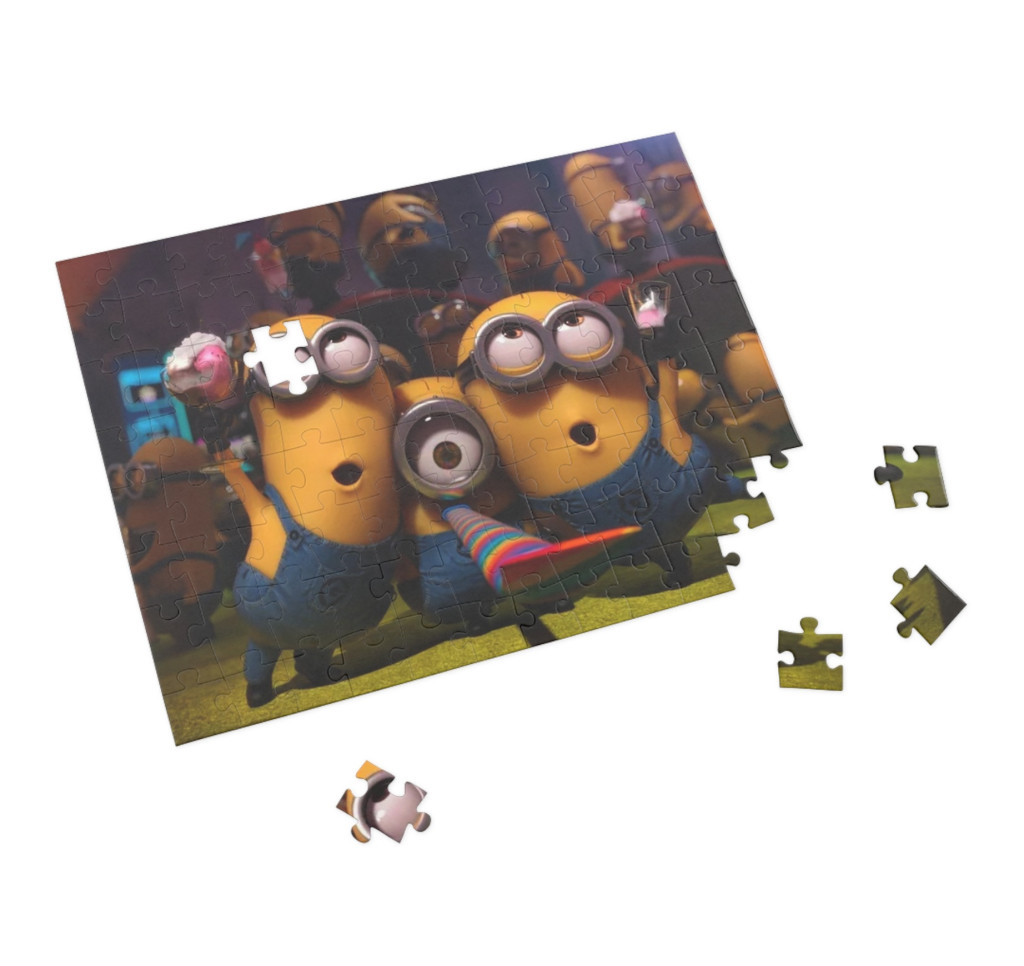 Puzzle 80 piese, 20 x 15 cm, personaje Minions, model 2 2