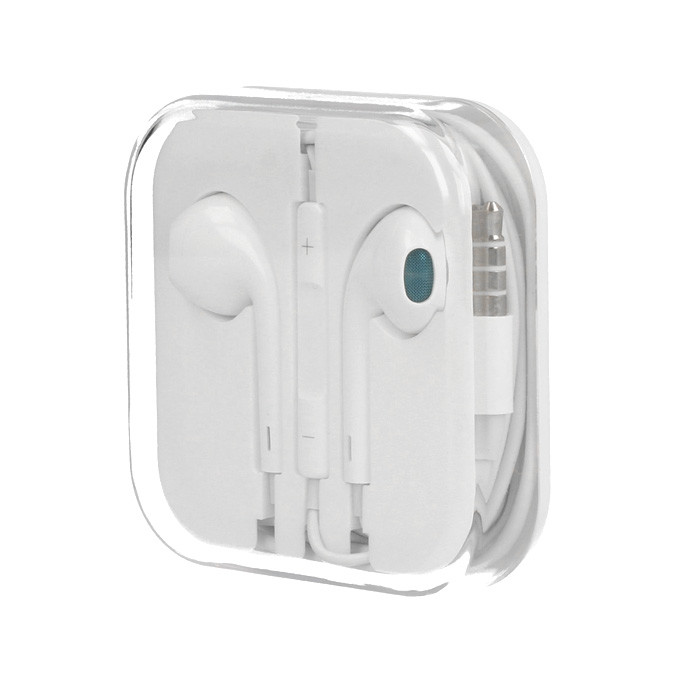 Casti audio cu microfon Megabass, conector jack 3.5 mm, albe 2