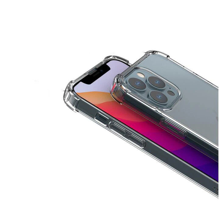 Husa Apple iPhone 13 Pro Max, TPU transparent, intarituri in colturi, grosime 1,5 mm 4