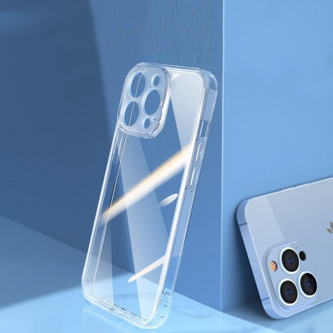 Husa Apple iPhone 15 Pro, TPU transparent, protectie camere, grosime 2 mm 2