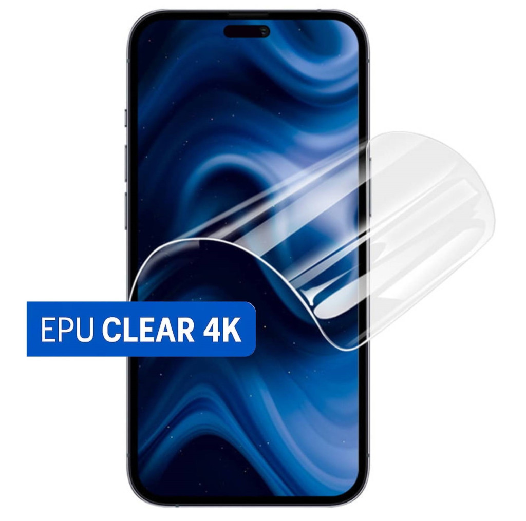 Folie EPU Apple iPhone 16 Plus, BYRY® Hydrogel, Clear 4K, ultra subtire, regenerabila