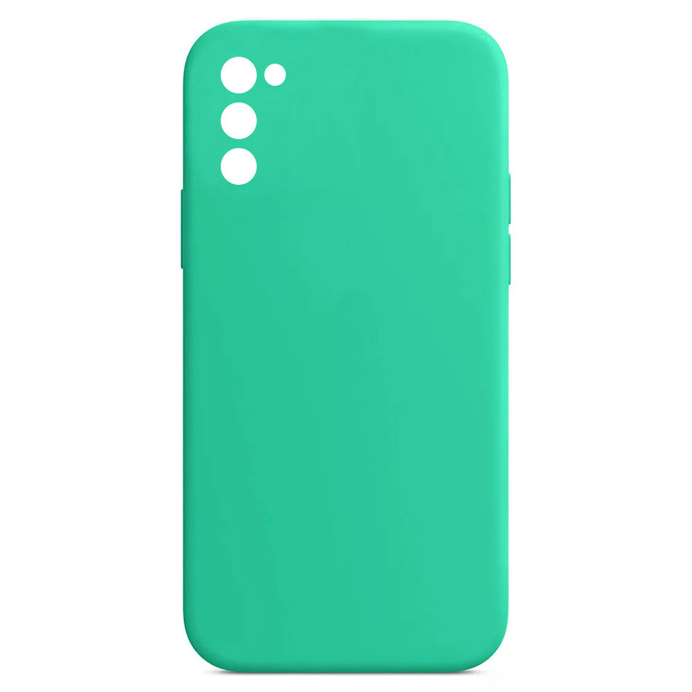 Husa Samsung Galaxy A54 5G, Luxury Silicone, catifea in interior, protectie camere, turcoaz 5