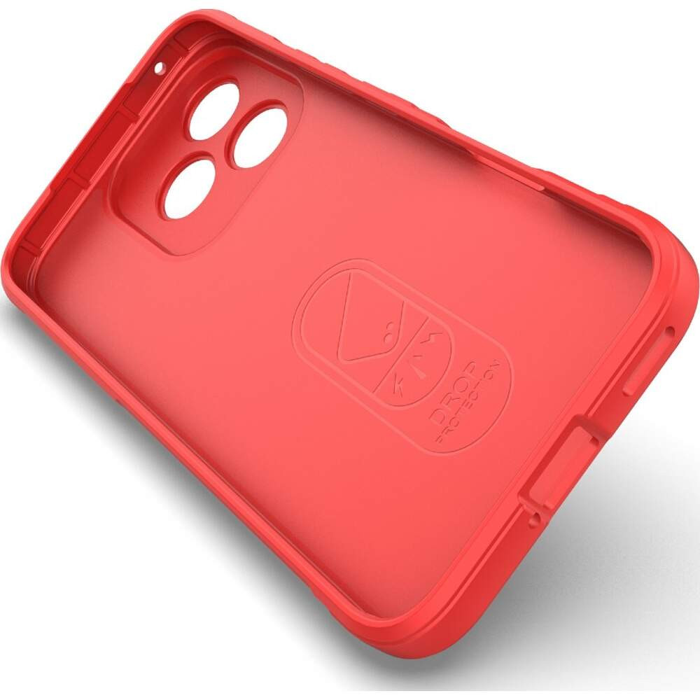 Husa Honor 400 Lite, Wave Silicone, protectie camera, catifea in interior, pure red 4