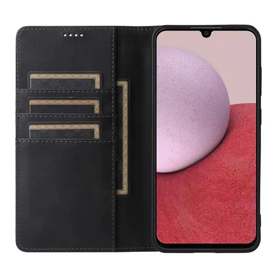 Husa Samsung Galaxy A17, Elegant Book Case, inchidere magnetica, neagra 4