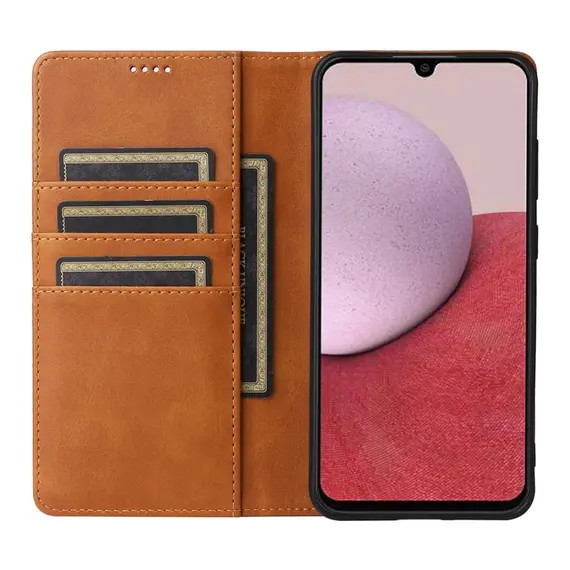 Husa Samsung Galaxy A17, Elegant Book Case, inchidere magnetica, maro 4