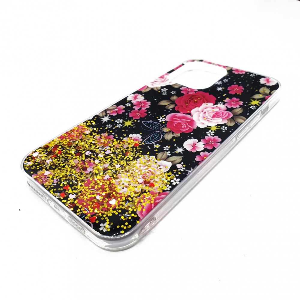 Husa de protectie Shiny Flowers pentru Apple iPhone 12 Pro Max, model 3 2