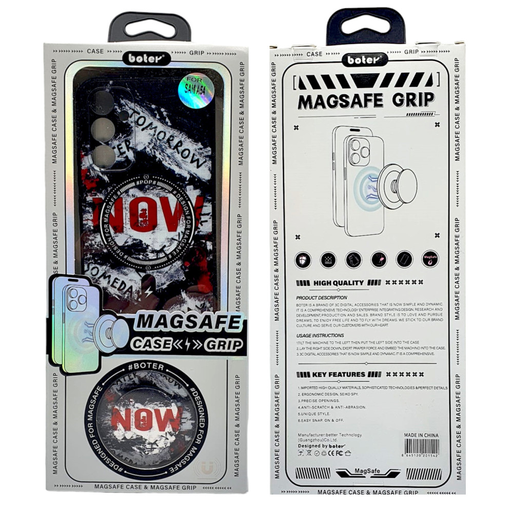 Husa Samsung Galaxy S23 Ultra, Boter Magsafe + MagPopsocket, NOW 5