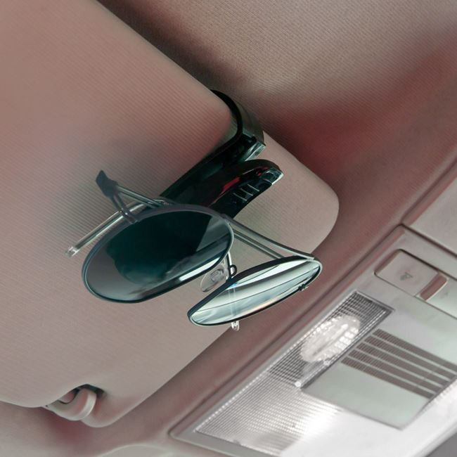Suport cu clips auto pentru ochelari, negru 2