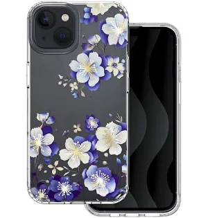 Husa Apple iPhone 16, IMD Print Case, TPU flexibil, transparent, Floral