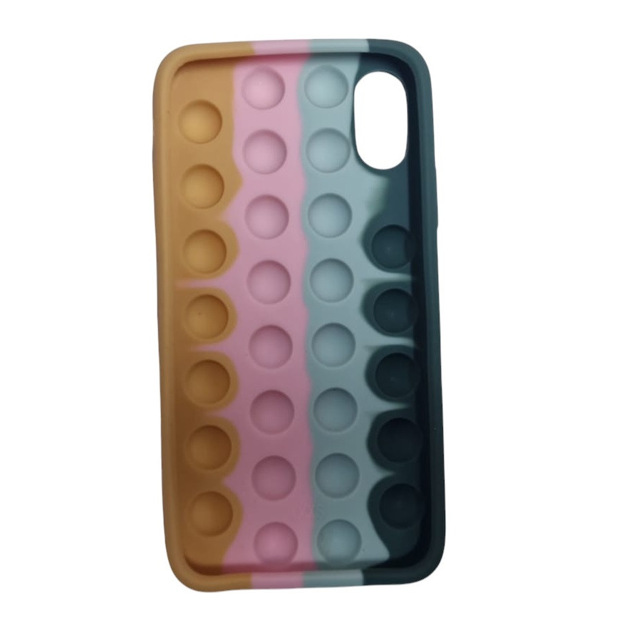Husa antistres Pop It! pentru Apple iPhone X/XS, multicolor, model 2 2