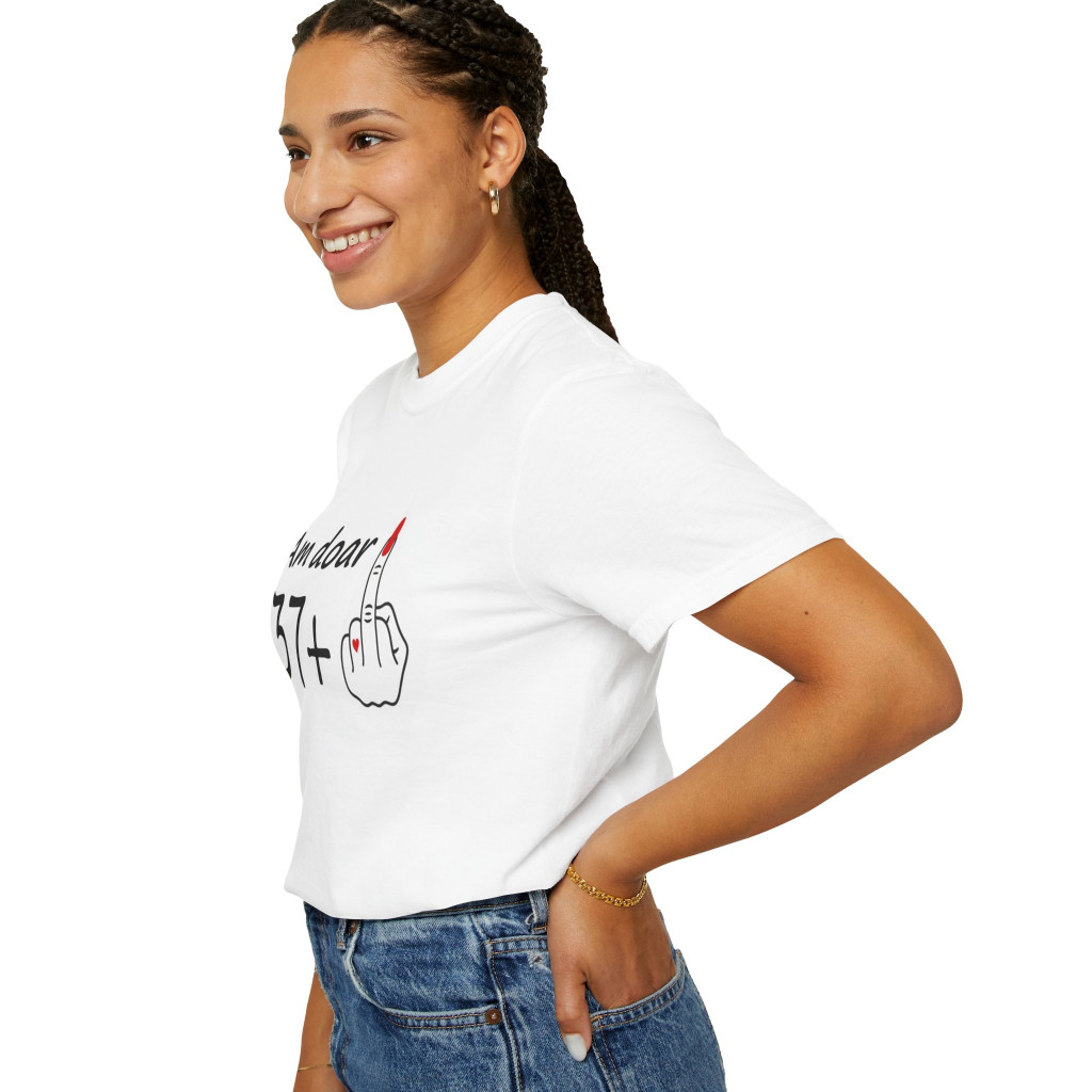 Tricou personalizat alb, unisex, varsta ta +, modal, diverse marimi 5