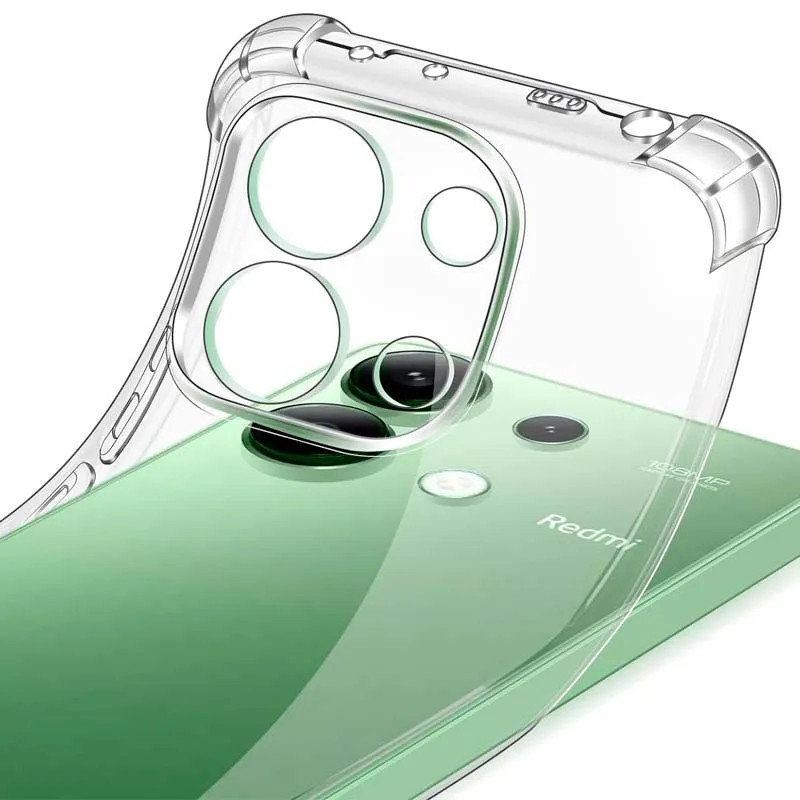 Husa Xiaomi Redmi Note 13 Pro 5G / Poco X6, TPU transparent, intarituri in colturi, protectie camere, grosime 1,5 mm 2