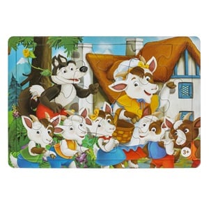 Puzzle ”Lupul & 7 Iezi” (15 piese)