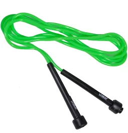 Coarda de sarit Liveup, PVC, 2.75 m, verde cu manere negre