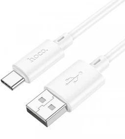 Cablu de date si incarcare MicroUSB Hoco X88, 18W/2.4A, 1 metru, alb