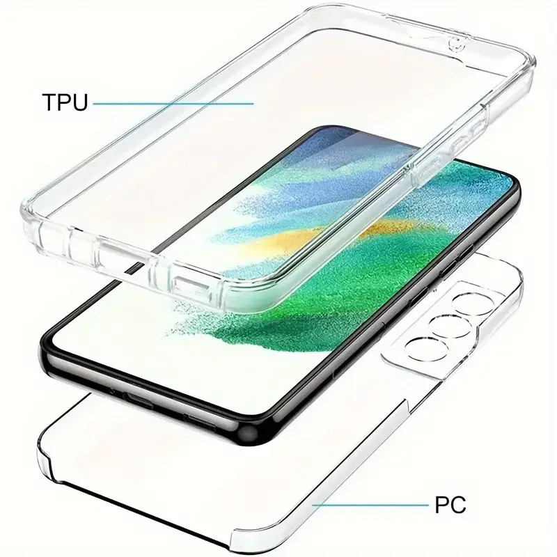 Husa protectie Samsung Galaxy A24 (fata + spate), Fully PC & PET 360°, transparenta 2