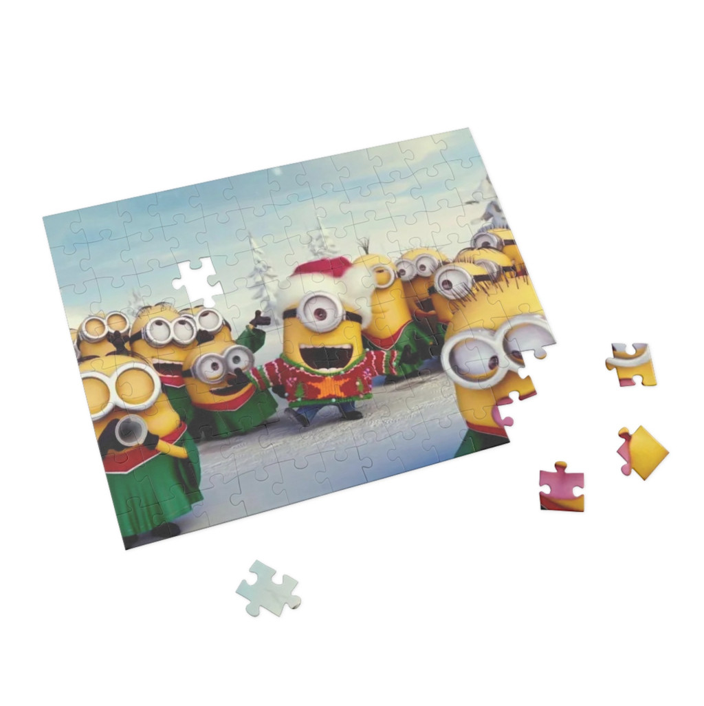 Puzzle 80 piese, 20 x 15 cm, personaje Minions, model 8 2
