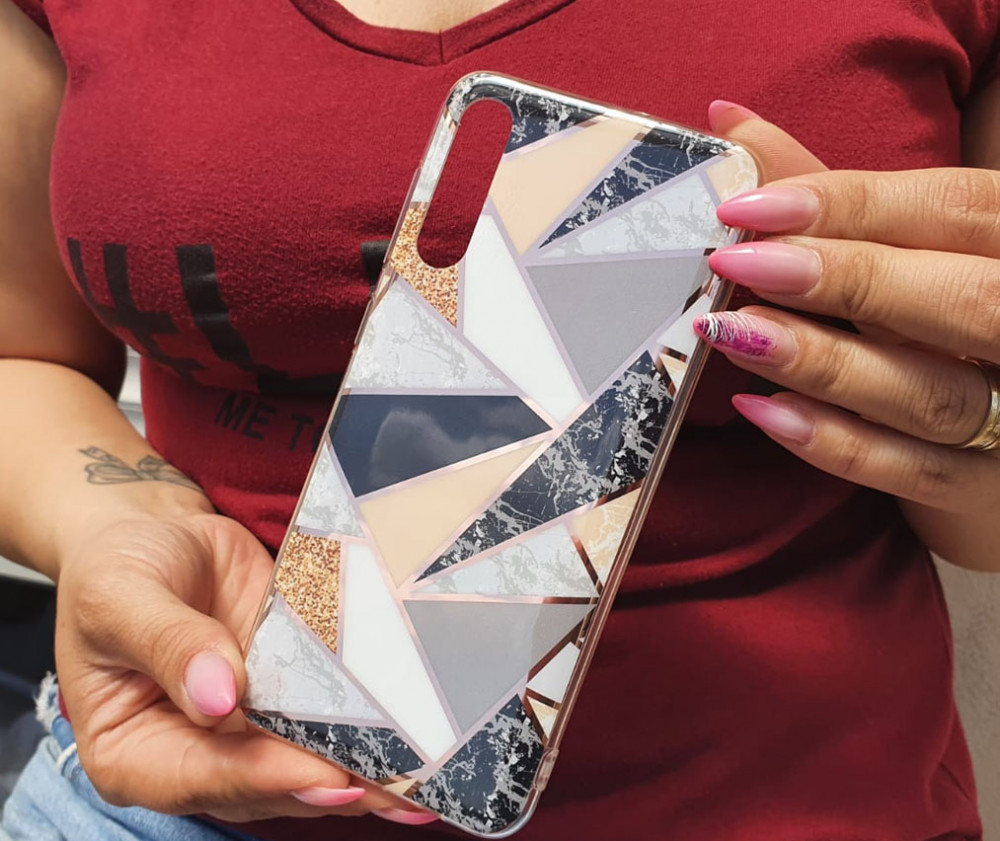 Husa protectie Mosaic pentru Huawei Y5P, model 4 2