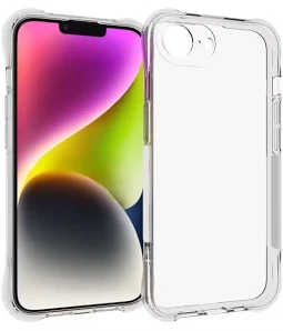 Husa Apple iPhone 16e, TPU transparent, intarituri in colturi, protectie camere, grosime 1,5 mm