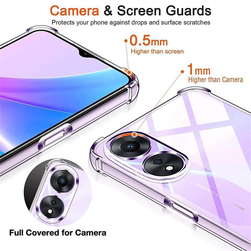 Husa protectie Oppo A98 5G, TPU transparent, intarituri in colturi, protectie camere, grosime 1,5 mm 4