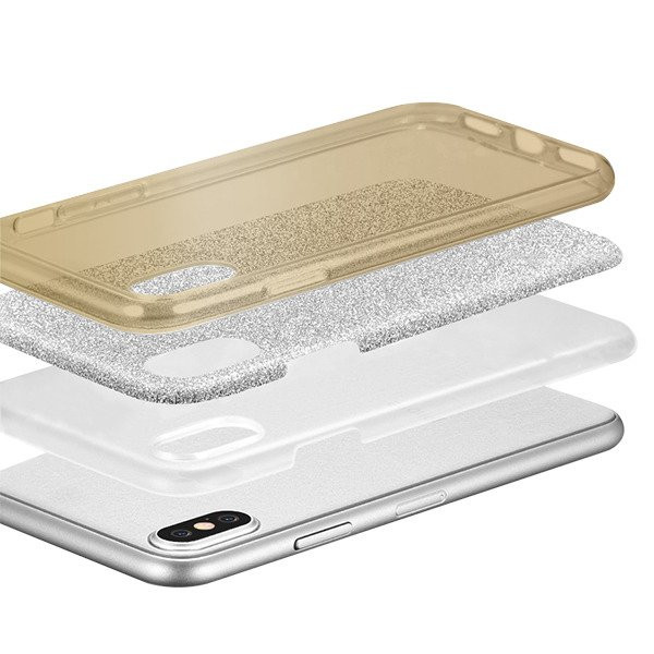 Husa Luxury Glitter pentru Huawei P40 Pro, aurie 2