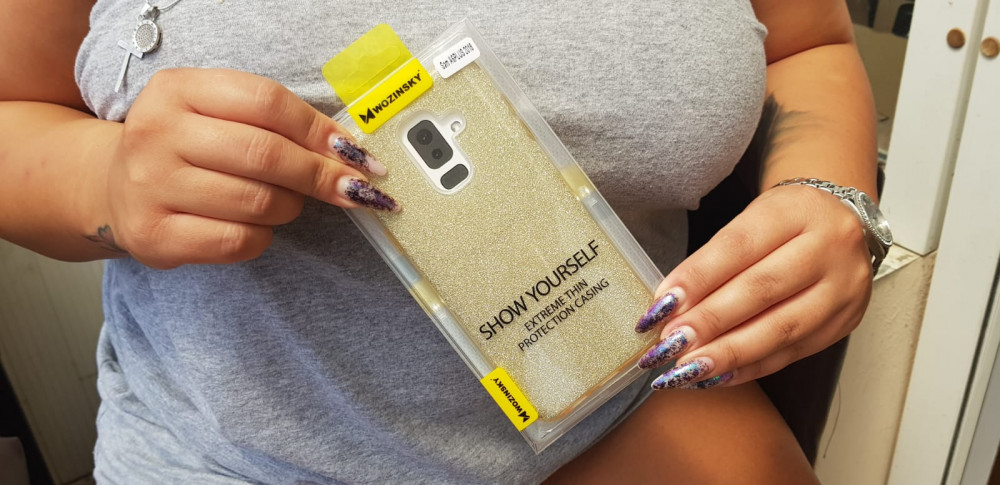 Husa Luxury Glitter pentru Huawei P40 Pro, aurie 3