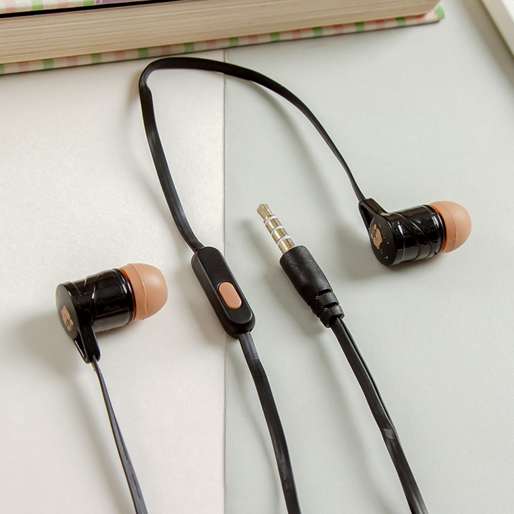 Casti audio cu microfon CONY CS-180, design funny, galbene 3