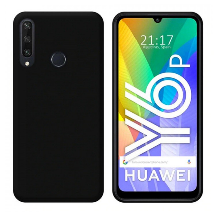 Husa Huawei Y6P Matt TPU, silicon moale, negru 3