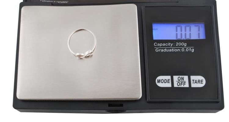 Mini cantar digital pentru bijuterii, maxim 200 gr, acuratete 0.01gr 3
